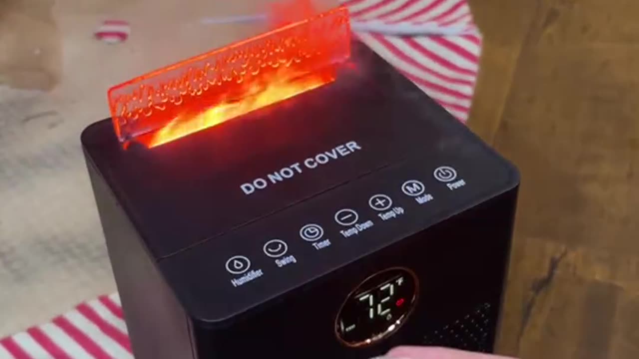 Cozy & Efficient! Best Space Heater with Humidifier & 3D Flame Effect