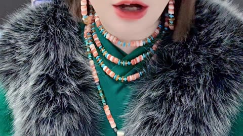 20251023-10 Natural Original Turquoise Square Pendant Emerald Square Simple