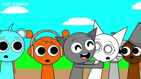 GRAY LEAVE, ALL FRIENDS SAD - LILY MICROWAVE X BRUD! Sprunki Animation