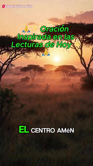 🙏✨ Oración Inspirada en las Lecturas de Hoy ✨🙏