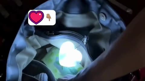 Women’s Must Have Purse Light Female Handbag Heart Light with Automatic Sensor is the best gift