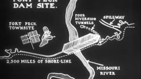 FORD V-8 TRUCKS HELP HARNESS THE MISSOURI - FORD V-8 TRUCKS HELP HARNESS THE MISSOURI - fc-fc-4170