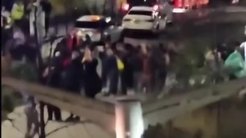 Multiple people stabbed on a train in Huntingdon, UK, two men have been arrested.