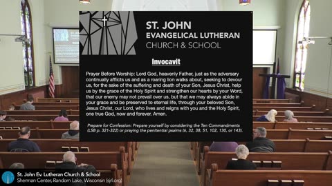 St. John Lutheran Church & School - Random Lake, WI Live Stream