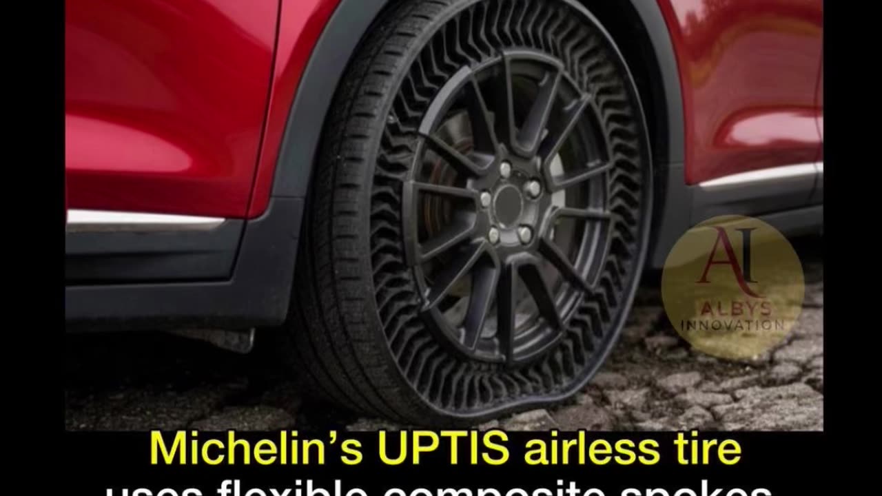 Michelin has created UPTIS — an airless car tire that uses flexible composite spokes instead of air