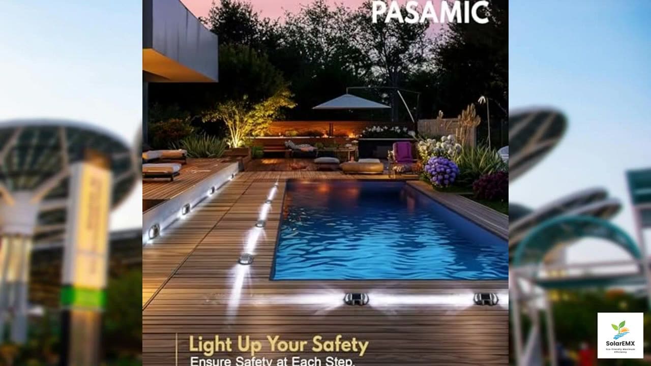 PASAMIC Driveway Lights Solar Powered LED 12 Pack