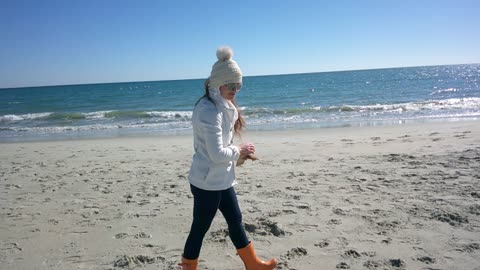 Beach life in the Winter time