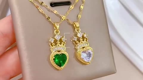 Simple Ladies Wedding Gift Pendant Necklace FOR $0.81