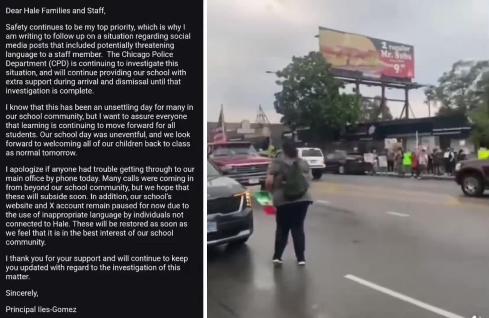 A leaked email from Nathan Hale Elementary School reveals the school is backing Lucy Martinez