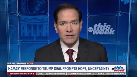 Sec State Marco Rubio on collective pressure for peace negotiations