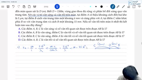 Bài 0213 Các kĩ thuật giải toán giao thoa ánh sáng ts7 Dạng 2 Loại 6 86 Phút