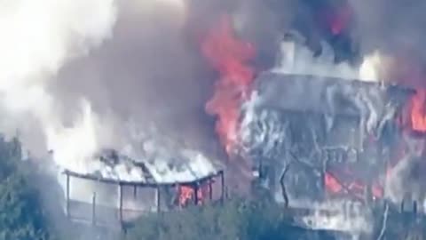 Firefighters Drop Water DIRECTLY On Specific Homes!