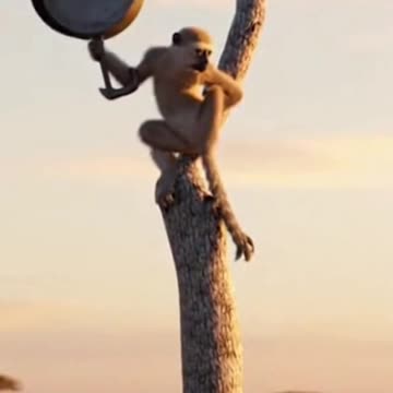 MONKEY V. LION: The Frying Pan Showdown (AI GENERATED)