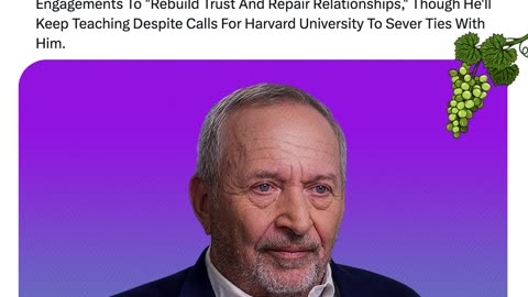 Larry Summers “Deeply Ashamed” Over Epstein Emails, Pauses Public Work But Will Keep Teaching.