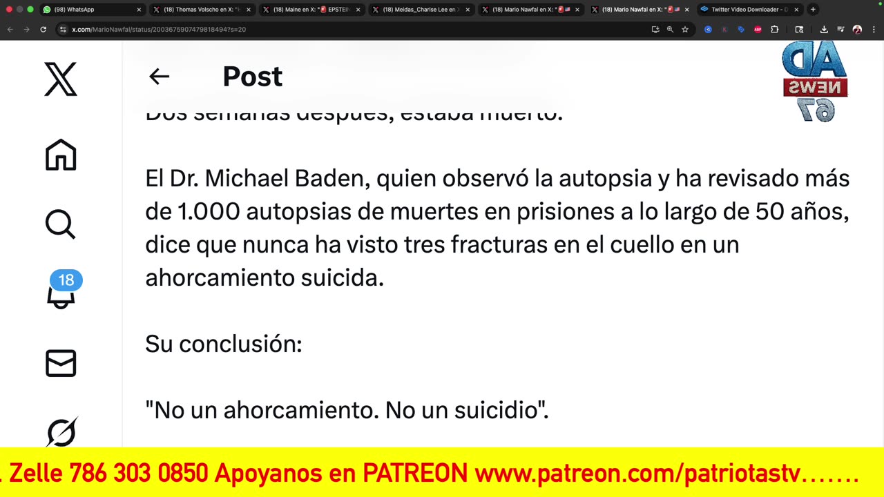 12/26/2025 La historia no contada de Estados Unidos de hoy.