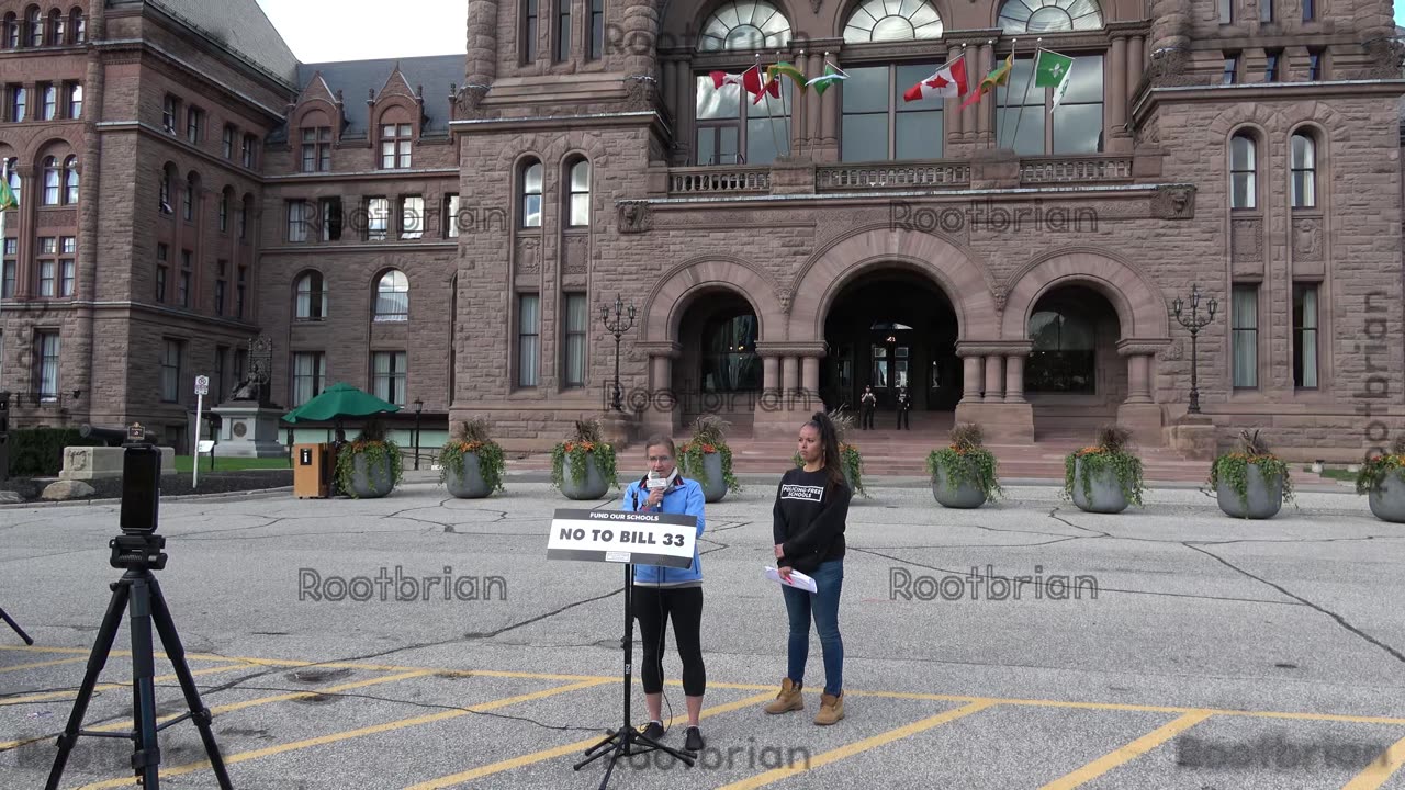 No to Bill 33 - Fund Our Schools - Fund Our Communities - No to Policing