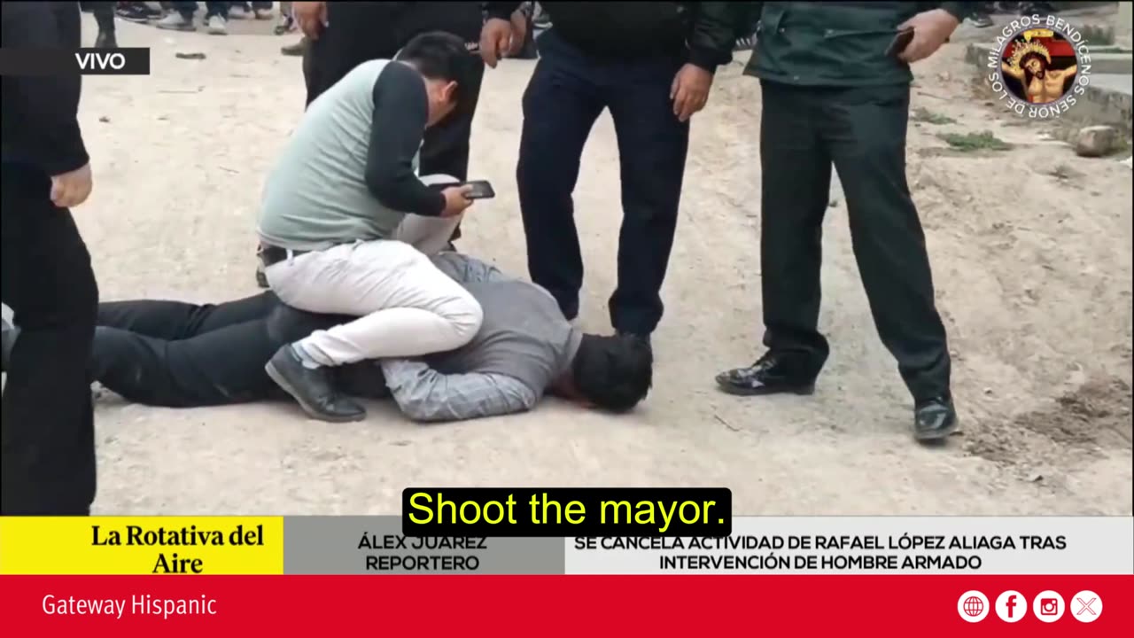 Intento de asesinato contra Rafael López Aliaga, alcalde de Lima, Perú