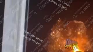 Drone hits a residential building in Odesa