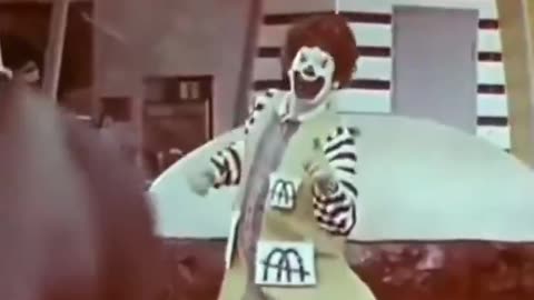A vintage McDonald's commercial from the 1960s featuring Ronald McDonald’s flying hamburger
