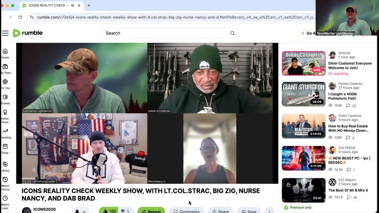 999. Wake Up with Strac *****LIVE***** with NURSE NANCY, BIG ZIG, SARGE, DAB BRAD, and STRACWARRIOR part. 2
