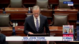 John Thune is HOLDING the Senate in session through the weekend, infuriating Democrats.