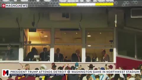 🇺🇸 President Trump attends 🏈 Detroit Lions @ Washington Commanders game in Northwest Stadium [LIVE]