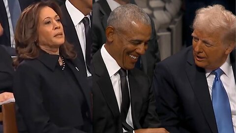 Kamala Harris Has Furious Meltdown After Trump And Obama Laugh Behind Her Back