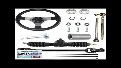 PRO BAT 300mm/11.8'' Steering Wheel Steel Kit 320mm/12.6'' Gear Rack Pinion Adjustable Review