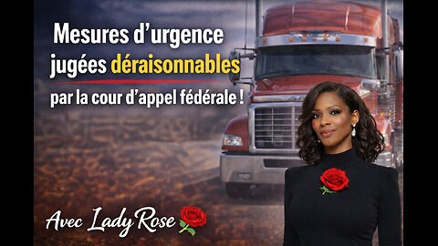 Les mesures d'urgenge jugées déraisonnables par la cour d'appel fédérale ! #Victoire ✌