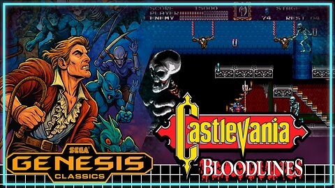 🎮🦇 GAMEPLAY - Castlevania Bloodlines – Sega Genesis: Dark Hunt in 16 Bits! 🧛‍♂️🔥