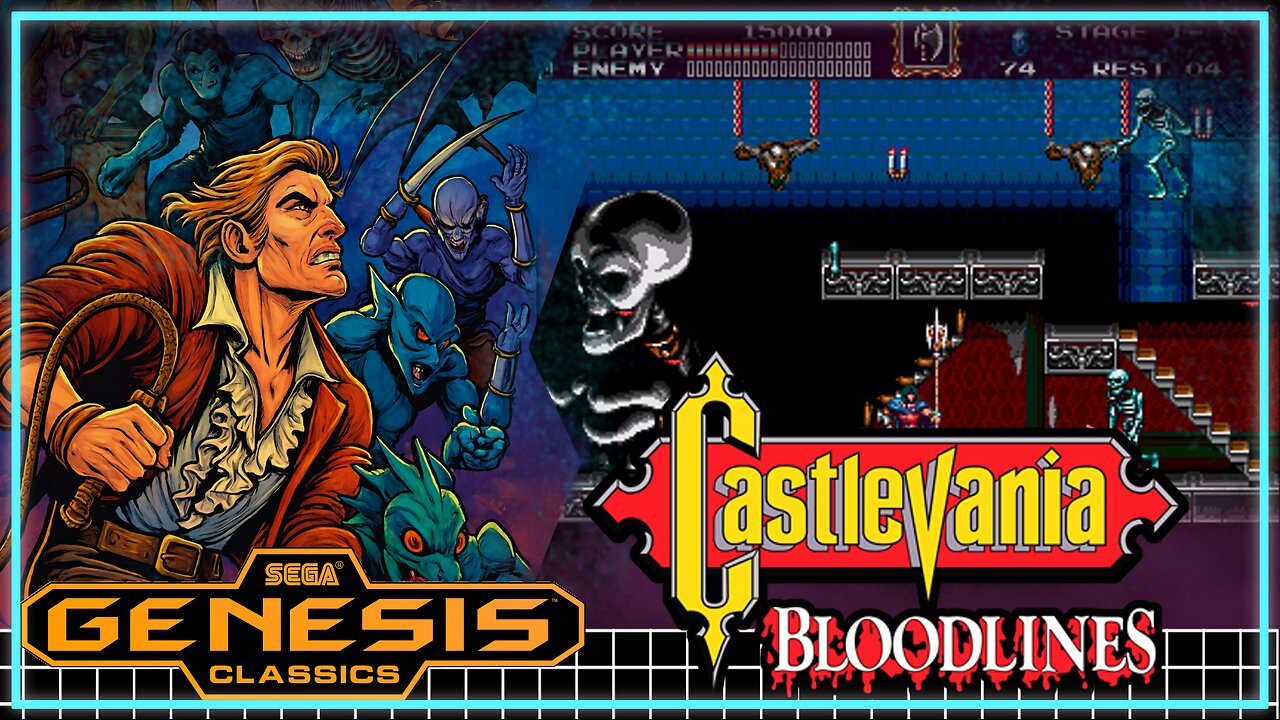 🎮🦇 GAMEPLAY - Castlevania Bloodlines – Sega Genesis: Dark Hunt in 16 Bits! 🧛‍♂️🔥