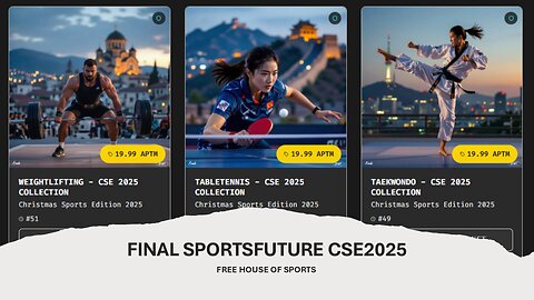 Christmas Sport Edition Nr. 48 - 57 NFT'S LIVE & FREE House of Sports