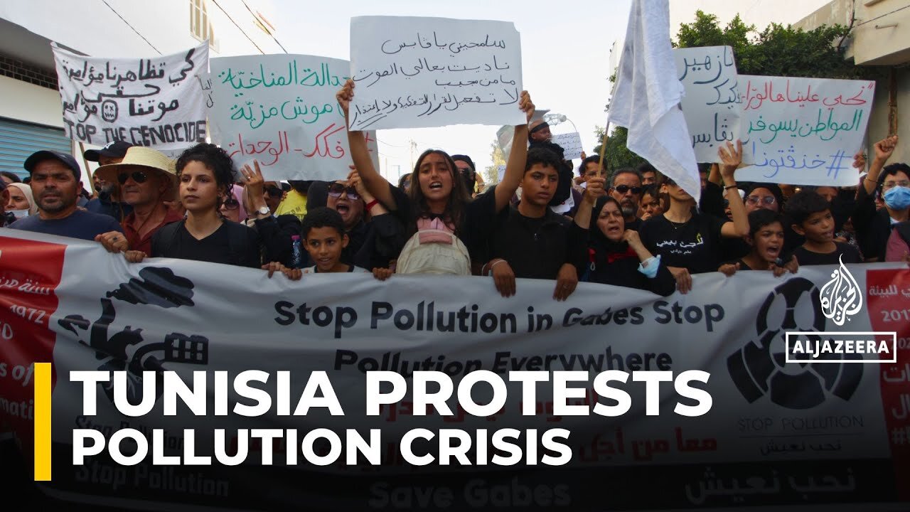 Thousands protest across Tunisia over pollution caused by phosphate plant
