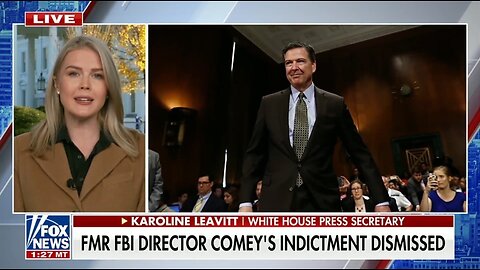 Karoline Leavitt Announces DOJ Is Appealing Comey's Dismissed Indictment