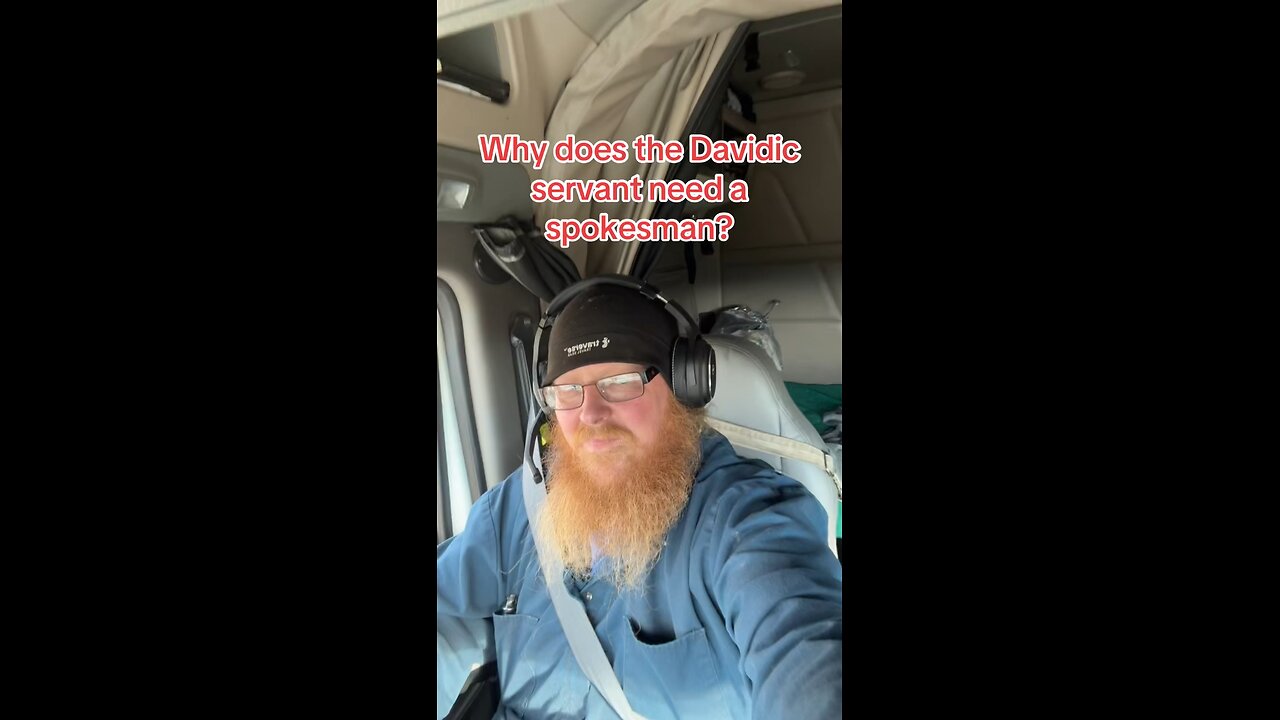 Why does The Davidic Servant need a spokesman