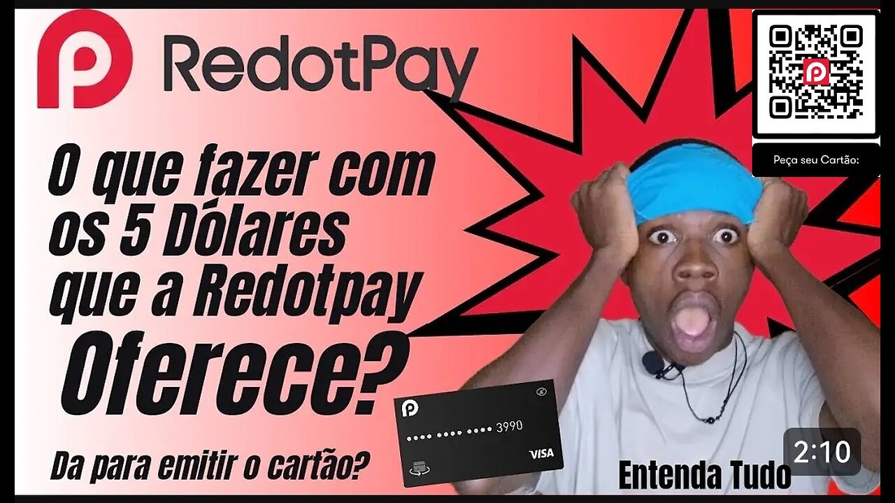 🚨URGENTE: COMO USAR OS 5$ DÓLARES GRÁTIS DA REDOTPAY ⁉️