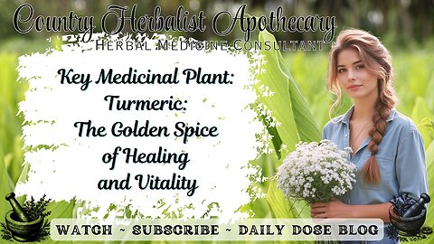 Key Medicinal Plant: Turmeric: The Golden Spice of Healing and Vitality