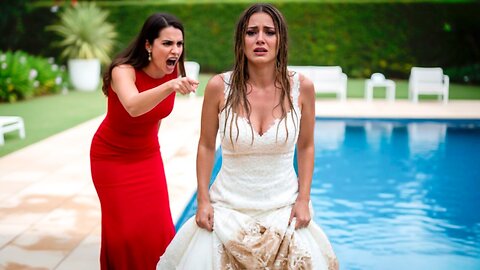 Su hermana destruyó el vestido de su boda por envidia sin saber lo que pasaría. 💔