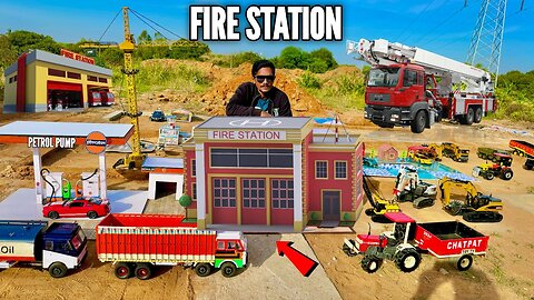 I Buid Emergency Fire Station For RC Traxxas Aag Bujao Trucks - Chatpat toy TV