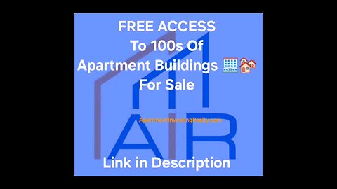 🌟FREE ACCESS🌟To Apartment Buildings For Sale 🏢