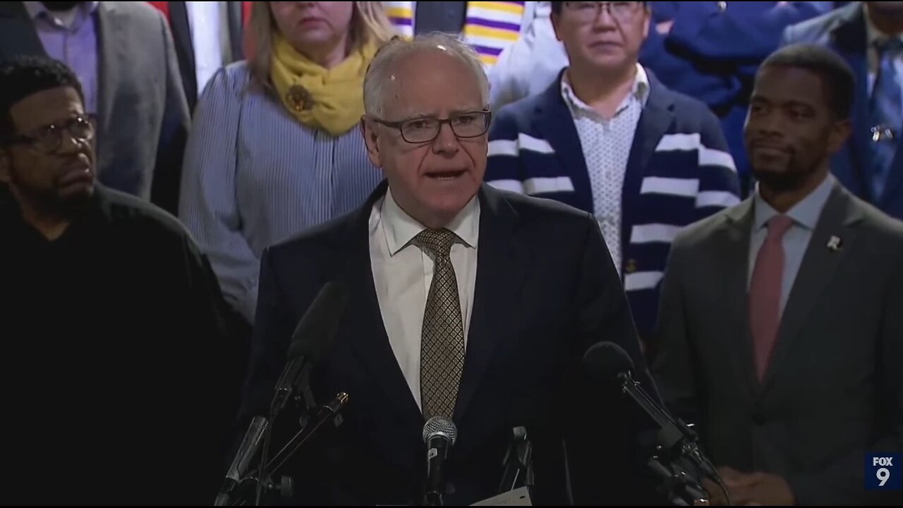 Gov Tim Walz Accuses Trump Admin Of White Supremacy