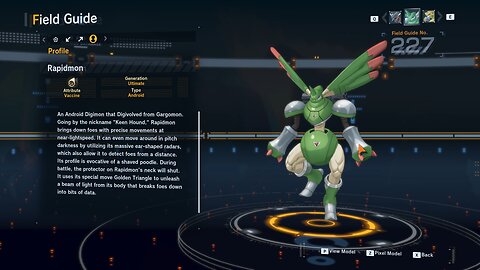 rapidmon all digivolution/de-digivolution/profile Digimon Story Time Stranger