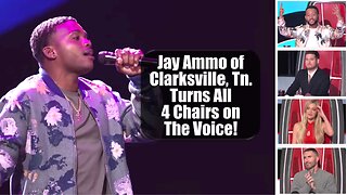 Jay Ammo of Clarksville, Tn. Turns All 4 Chairs on The Voice!