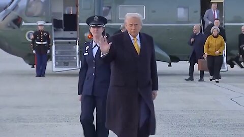 President Trump departs DC