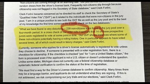 BUSTED: Michigan clerk catches hundreds of non-citizens in jury pools, voter database