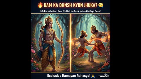 RAM KA DHANUSH KYUN JHUKA? 🤯 Jab Purushottam Ram Ne Bali Ko Dekh Nahin Chalaya Baan!
