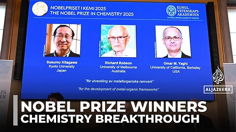 Nobel Prize for Chemistry: 3 scientists win prize for metal-organic frameworks