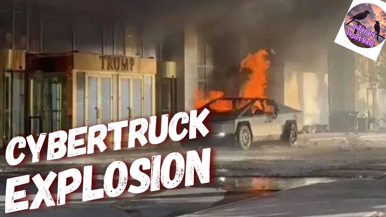 BREAKING: CCTV footage of the Cybertruck explosion at Trump Tower has been released.