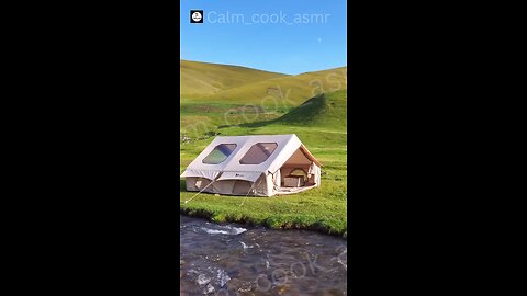 House in the mountains #fishing #food #asmr #cooking #camping Do you like camping? 🏕️