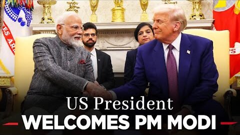 US President Trump warmly receives PM Modi at White House